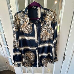 Versace inspired button up